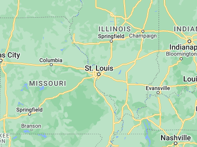 Map showing location of Saint Louis (38.62727, -90.19789)