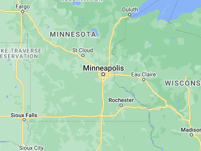 Map showing location of Saint Louis Park (44.9483, -93.34801)