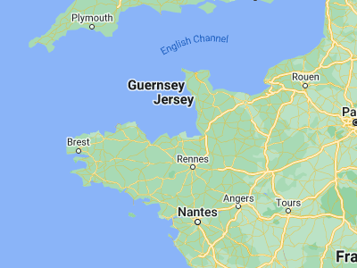 Map showing location of Saint-Malo (48.65, -2.01667)