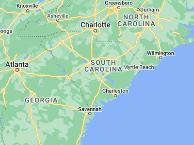 Map showing location of Saint Matthews (33.66488, -80.77787)