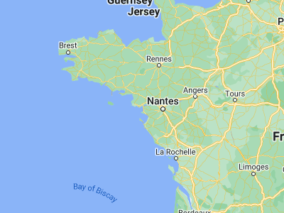 Map showing location of Saint-Nazaire (47.28333, -2.2)