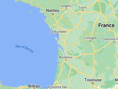Map showing location of Saint-Palais-sur-Mer (45.64255, -1.0881)
