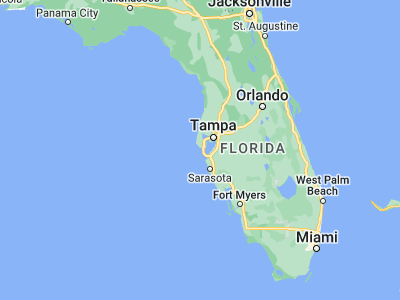 Map showing location of Saint Pete Beach (27.72531, -82.74121)