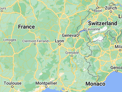 Map showing location of Saint-Priest (45.69612, 4.93892)