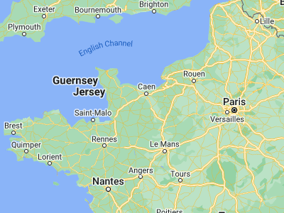 Map showing location of Saint-Rémy (48.94007, -0.50344)