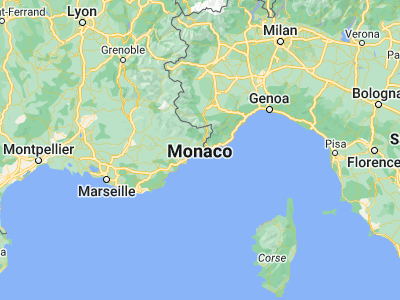 Map showing location of Saint-Roman (43.7489, 7.43423)