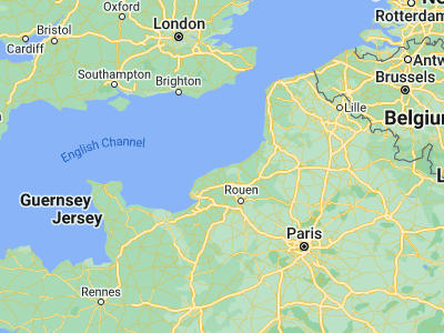 Map showing location of Saint-Valery-en-Caux (49.86667, 0.73333)