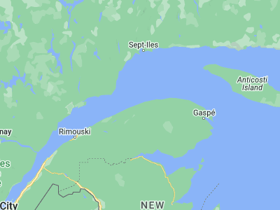 Map showing location of Sainte-Anne-des-Monts (49.12402, -66.49243)