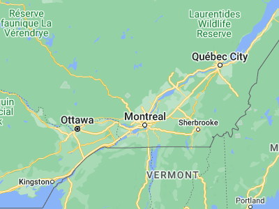 Map showing location of Sainte-Julienne (45.96677, -73.71587)