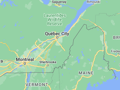 Map showing location of Sainte-Marie (46.43401, -71.01168)