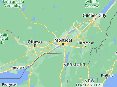 Map showing location of Sainte-Marthe-sur-le-Lac (45.53338, -73.9325)