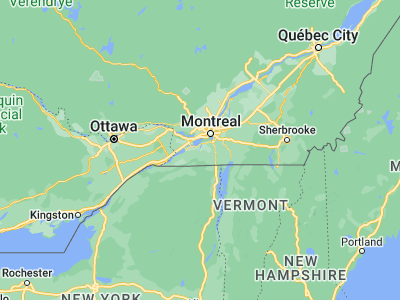 Map showing location of Sainte-Martine (45.25008, -73.79919)