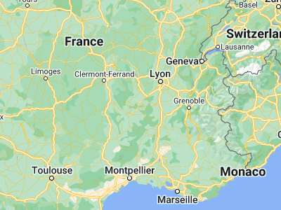 Map showing location of Sainte-Sigolène (45.24329, 4.23343)