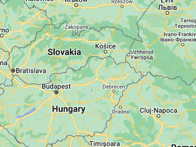 Map showing location of Sajólád (48.05, 20.9)