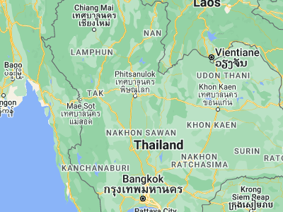 Map showing location of Sak Lek (16.50528, 100.47103)