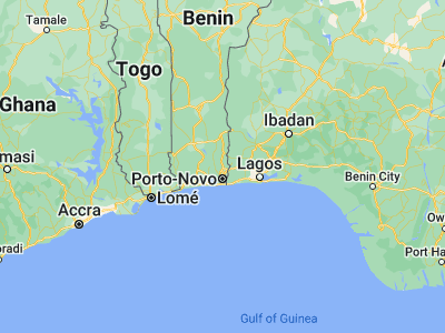 Map showing location of Sakété (6.73618, 2.65866)