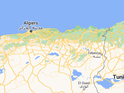 Map showing location of Salah Bey (35.8545, 5.29053)