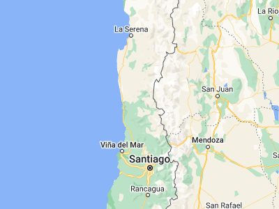Map showing location of Salamanca (-31.775, -70.97222)