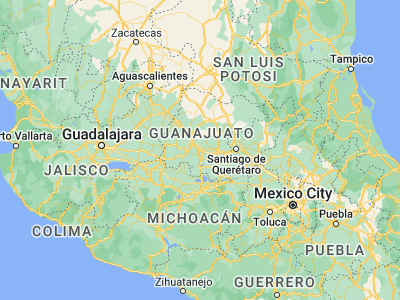 Map showing location of Salamanca (20.57224, -101.19119)