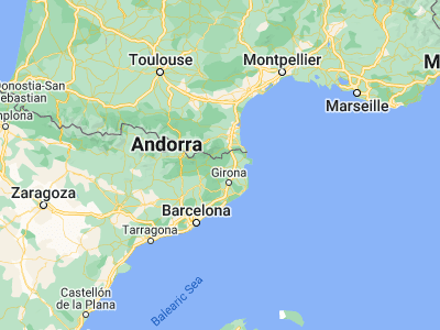 Map showing location of Sales de Llierca (42.23333, 2.65)