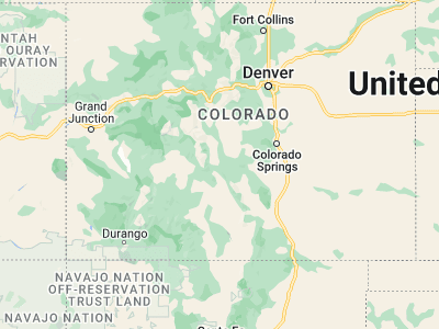 Map showing location of Salida (38.53472, -105.9989)
