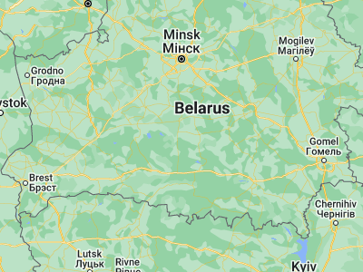 Map showing location of Salihorsk (52.7876, 27.5415)