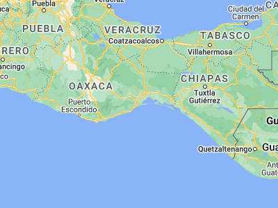 Map showing location of Salina Cruz (16.18798, -95.19952)