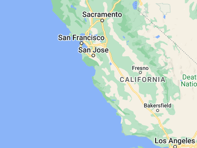 Map showing location of Salinas (36.67774, -121.6555)