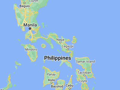 Map showing location of Salingogan (13.4333, 123.1923)