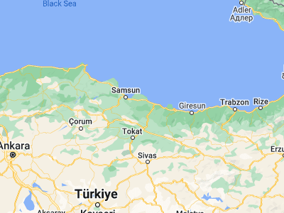 Map showing location of Salıpazarı (41.08398, 36.8304)