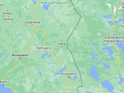 Map showing location of Salla (66.83333, 28.66667)