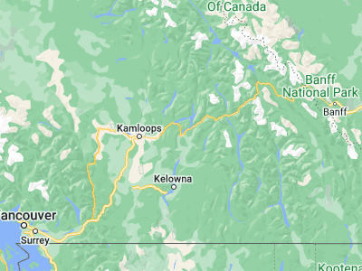 Map showing location of Salmon Arm (50.6998, -119.30237)