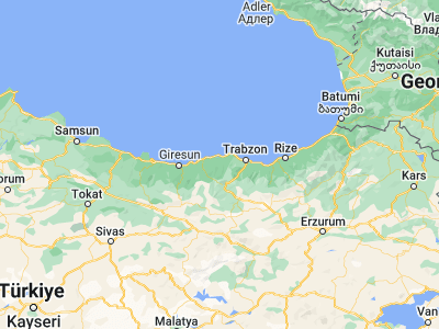 Map showing location of Şalpazarı (40.94111, 39.19556)