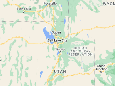 Map showing location of Salt Lake City (40.76078, -111.89105)