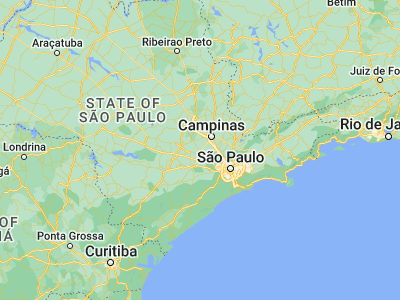 Map showing location of Salto (-23.20083, -47.28694)