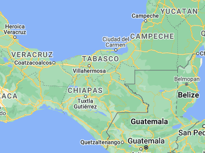 Map showing location of Salto de Agua (17.55125, -92.34028)