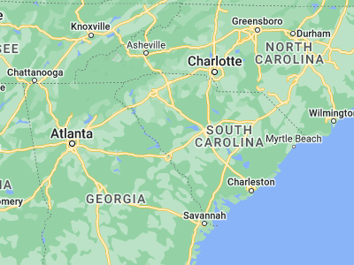 Map showing location of Saluda (34.00152, -81.77205)