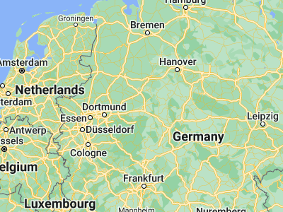 Map showing location of Salzkotten (51.6717, 8.60092)