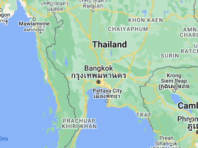 Map showing location of Sam Khok (14.0655, 100.52264)