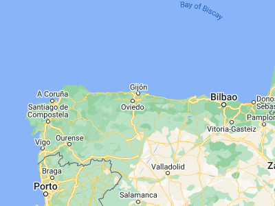 Map showing location of Sama (43.29568, -5.68416)