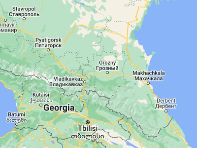 Map showing location of Samashki (43.29056, 45.30139)