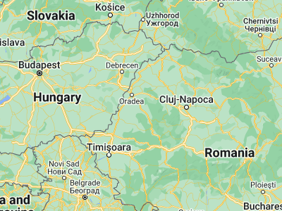 Map showing location of Sâmbăta (46.8, 22.2)