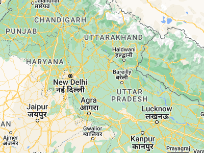 Map showing location of Sambhal (28.58323, 78.56689)