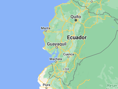 Map showing location of Samborondón (-1.95, -79.73333)