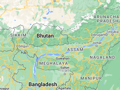 Map showing location of Samdrup Jongkhar (26.80069, 91.50519)