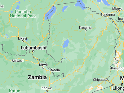 Map showing location of Samfya (-11.36491, 29.55652)