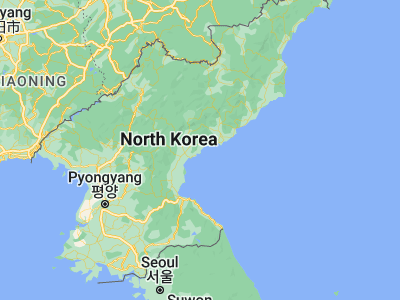 Map showing location of Samho-rodongjagu (39.9475, 127.87111)