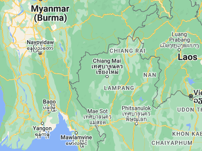 Map showing location of Samoeng (18.84806, 98.73242)