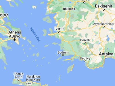 Map showing location of Sámos (37.75722, 26.97694)