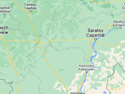 Map showing location of Samoylovka (51.184, 43.7081)